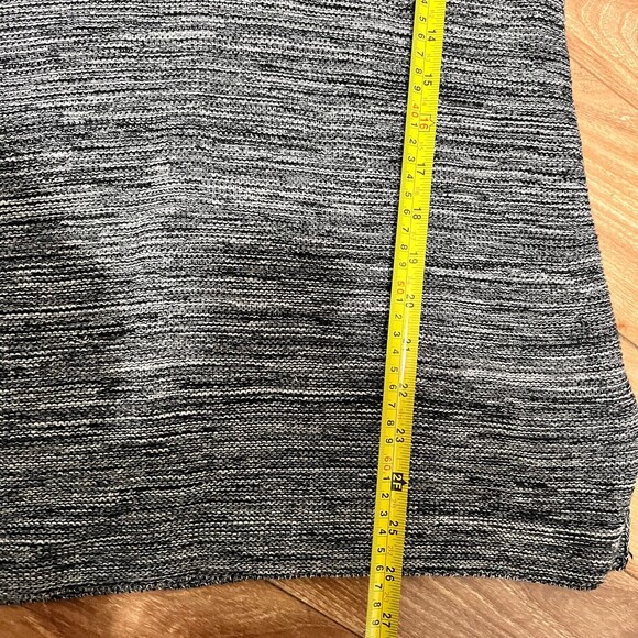 Habitat Gray Shawl Neck Knit Sweater Tunic Top Size S Cotton Heathered Slouchy - Picture 8 of 8